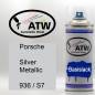 Preview: Porsche, Silver Metallic, 936 / S7: 400ml Sprühdose, von ATW Autoteile West.